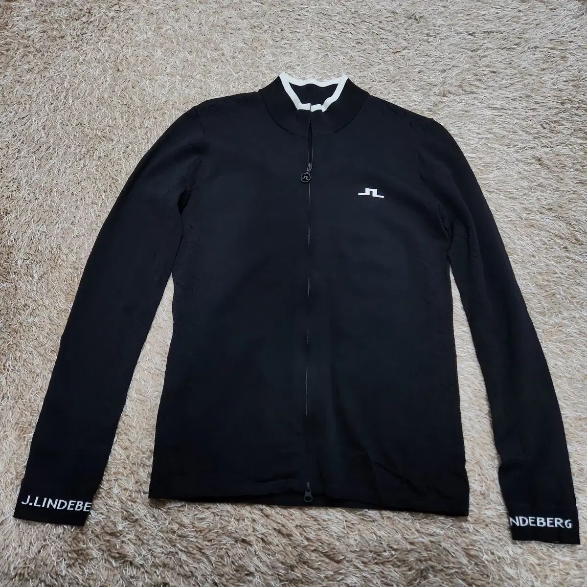 J.LINDEBERG J.リンドバーグ ゴルフ ニット ジップアップ レディース Sサイズ