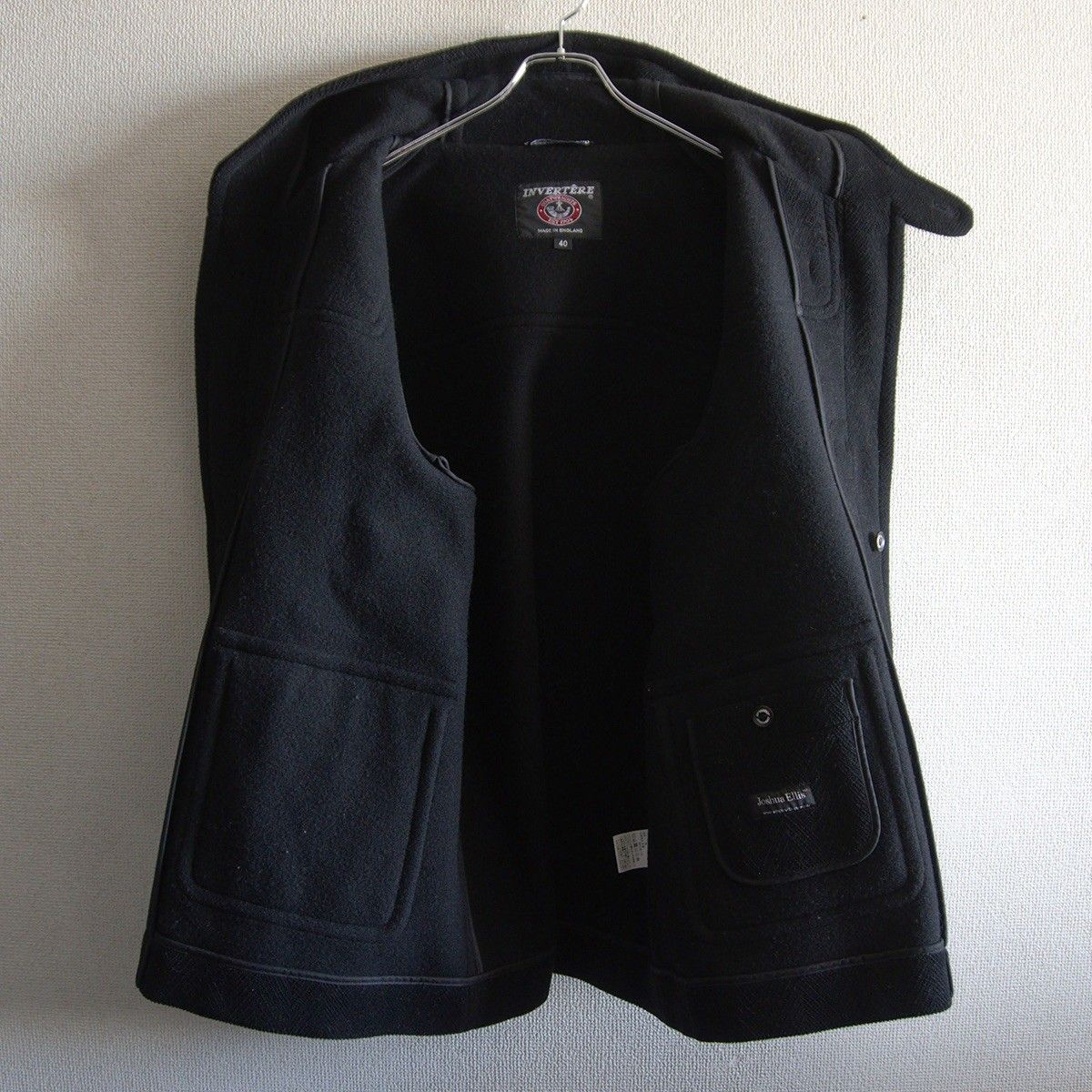 極美品】INVERTERE【Joshua Ellis ウール ヘリンボーン ショート