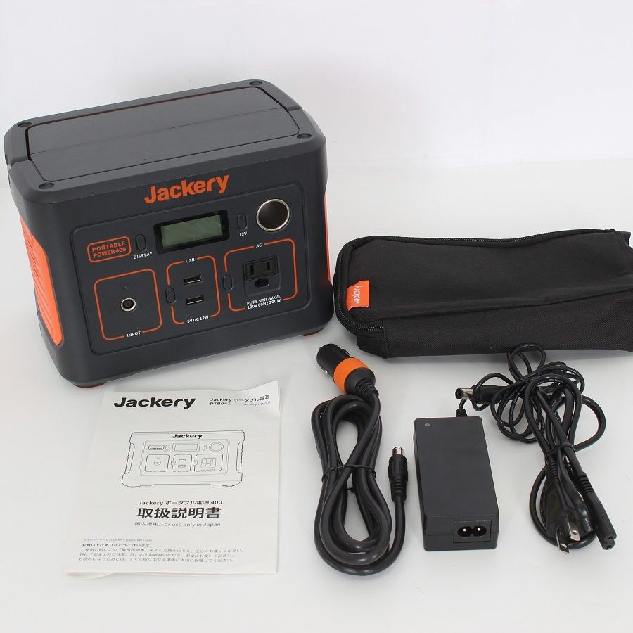 Jackery 400 PTB 041 大容量 ポータブル電源 112200 mAh Wh 蓄電池 非常用電源 ジャクリ 本体