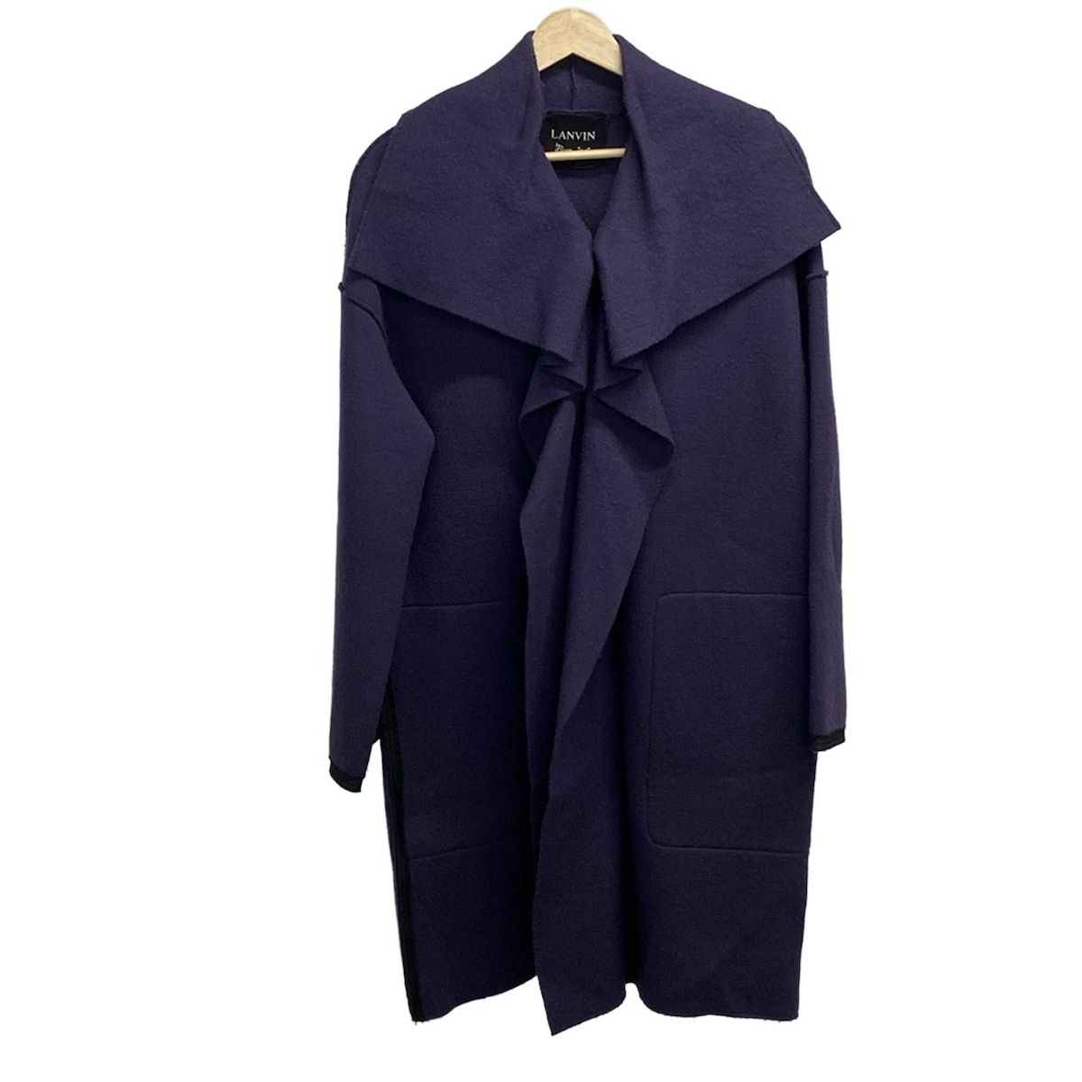 LANVIN(ランバン) コート サイズXS レディース - パープル 長袖/ジップ