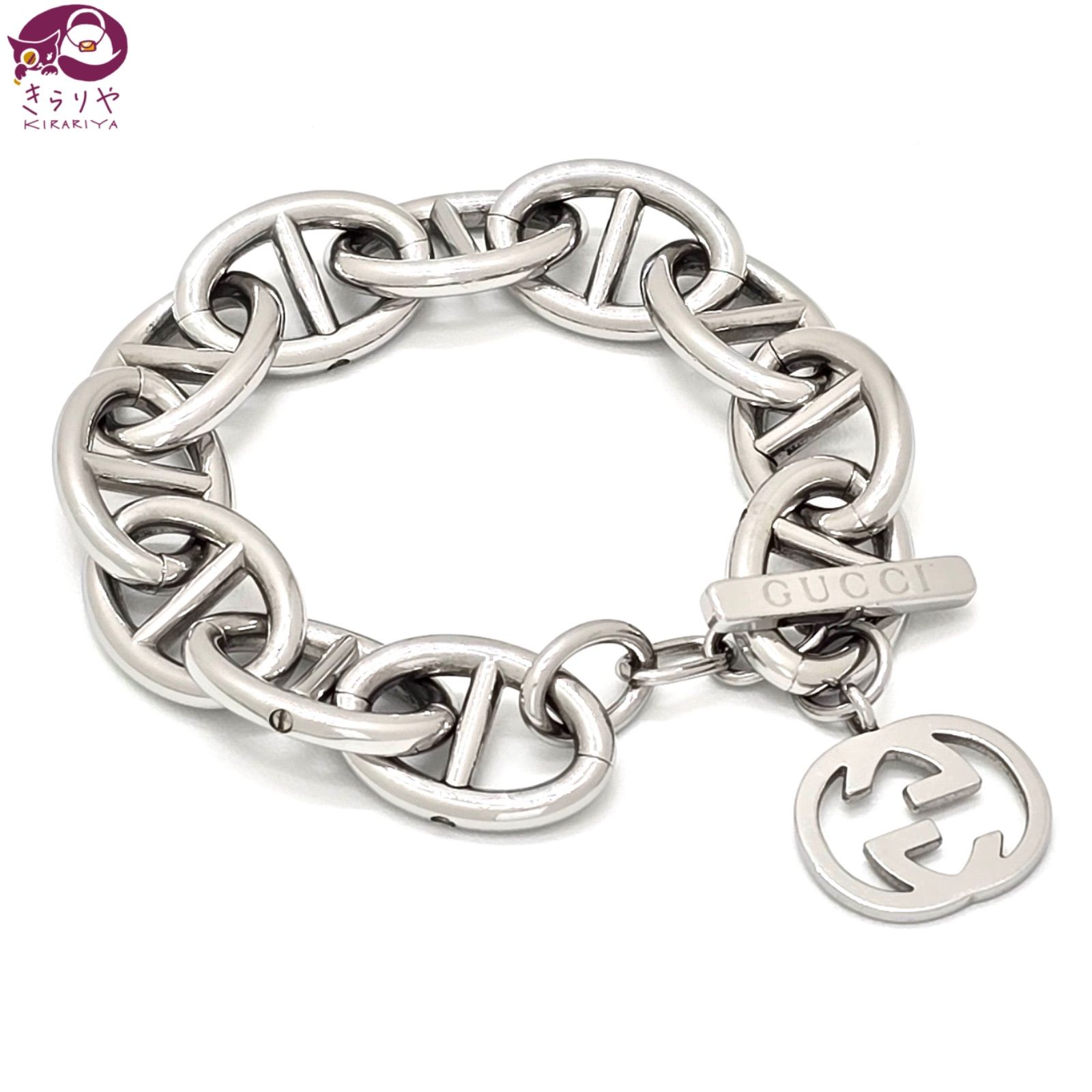 GUCCI グッチ アンカー チェーン ブレスレット インターロッキング
