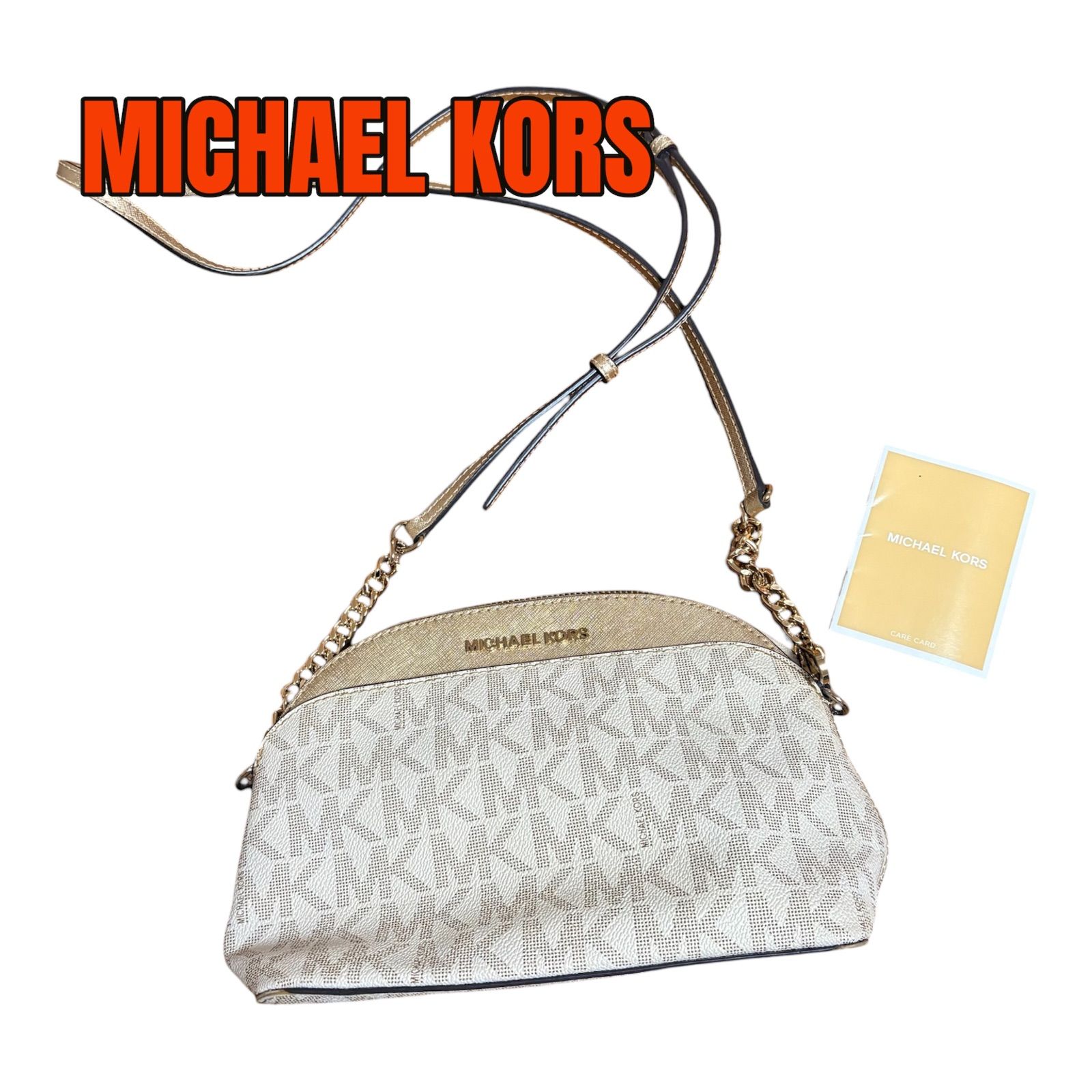 【美品】Michael Kors MKモノグラムショルダーバッグ MICHAEL KORS モノグラムショルダーバッグ 【公式通販】