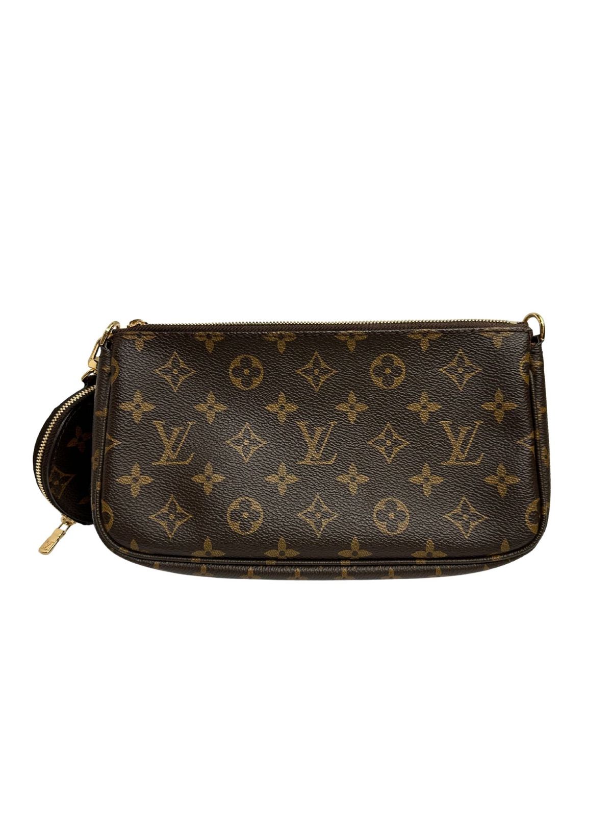 LOUIS VUITTON ルイヴィトン モノグラム ミュルティ ポシェット アクセンワール ローズクレール ポーチ ファスナー付きコインパース M 44840 ショルダーバッグ