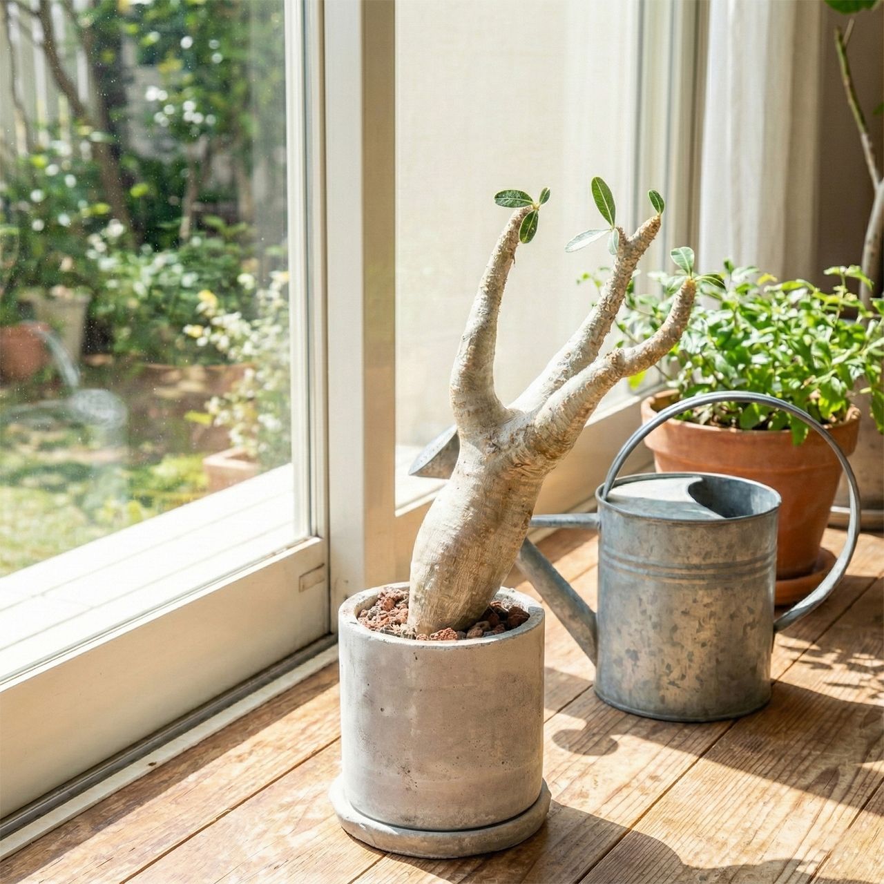 送料無料／パキポディウム・マカイエンセ｜やさしい曲線と伸びやかな枝