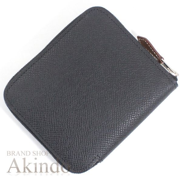 エルメス アザップコンパクト シルクイン 黒 ブラック コインケース 小銭入れ ラウンドファスナー ジップアラウンド エプソン レザー 本革 メンズ レディース HERMES プレゼント ギフト ブランド エレガント セレブ