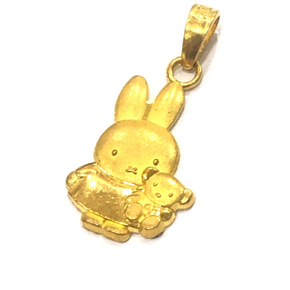 jewelry ジュエリー ペンダントトップ ミッフィーモチーフ K 24 ゴールド