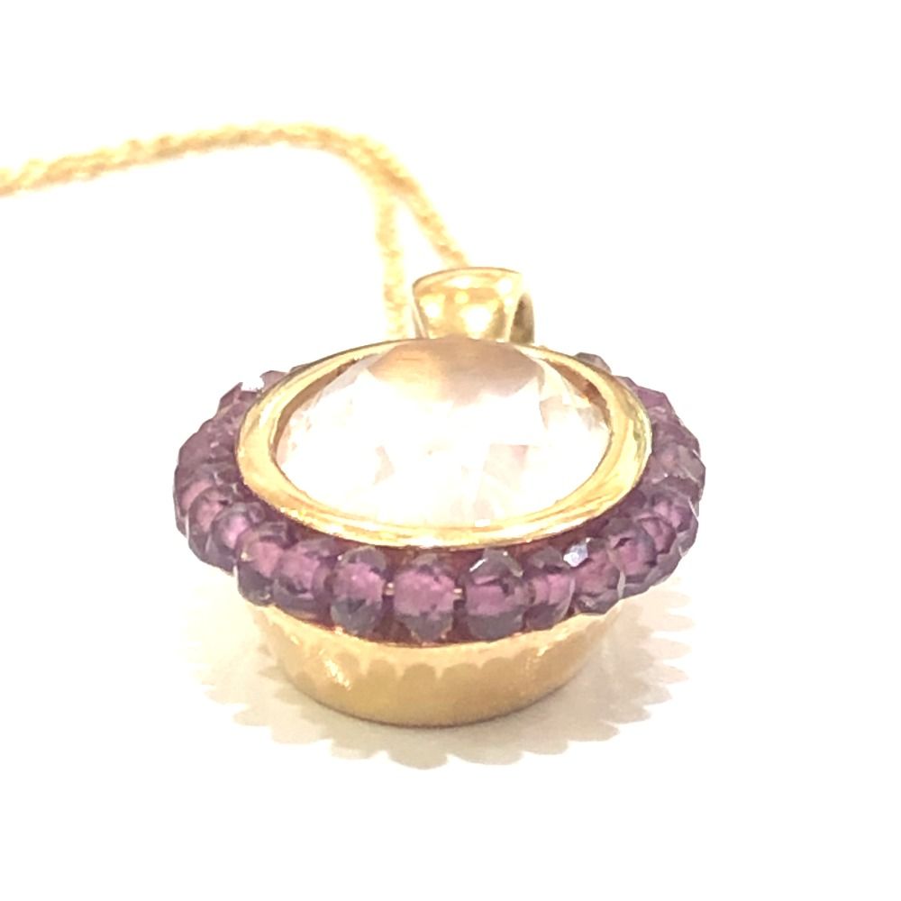  jewelry ジュエリー ネックレス K 18 PG ビジュー アメジスト ピンクゴールド ゴールド ネックレス アクセサリー