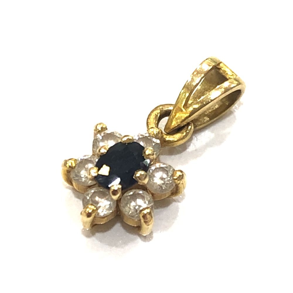 jewelry ジュエリー ペンダントトップ K 18 サファイア ダイヤ ゴールド