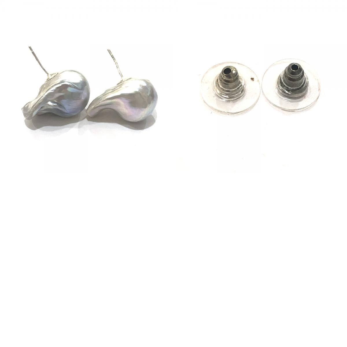  jewelry ジュエリー ネックレス K 18金具 バロックパール 9ｍｍ～9.5 mm パール シルバー ネックレス アクセサリー