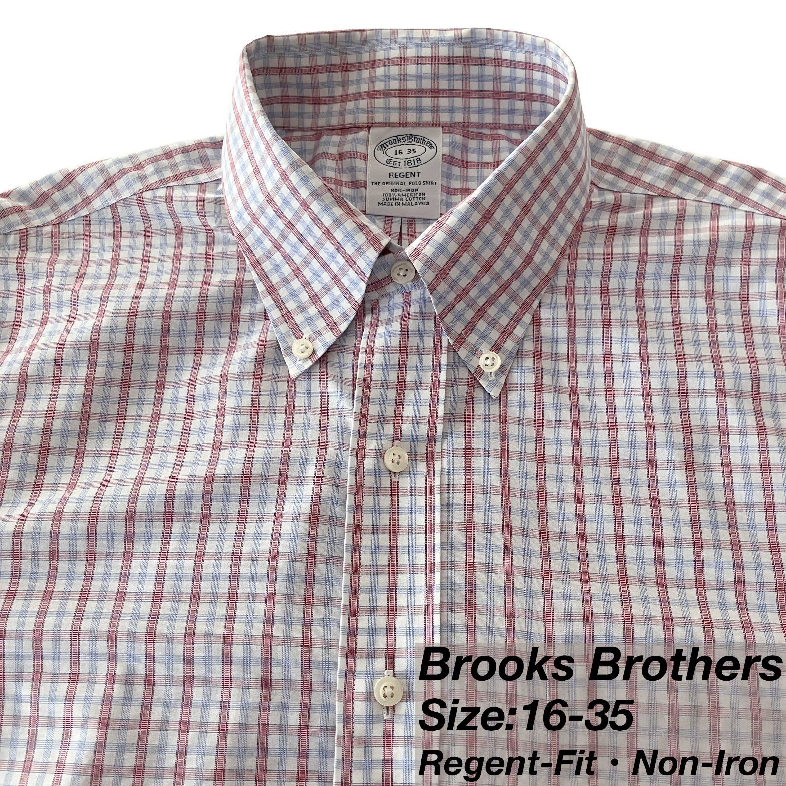 16-35】Brooks Brothers ポロカラーシャツ / Regent Fit / American 