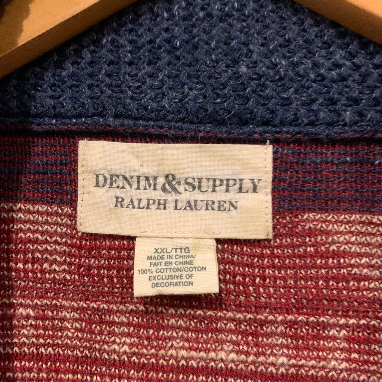 DENIM&SUPPLY RALPH LAUREN ネイティブ柄カーディガン ショールカラー