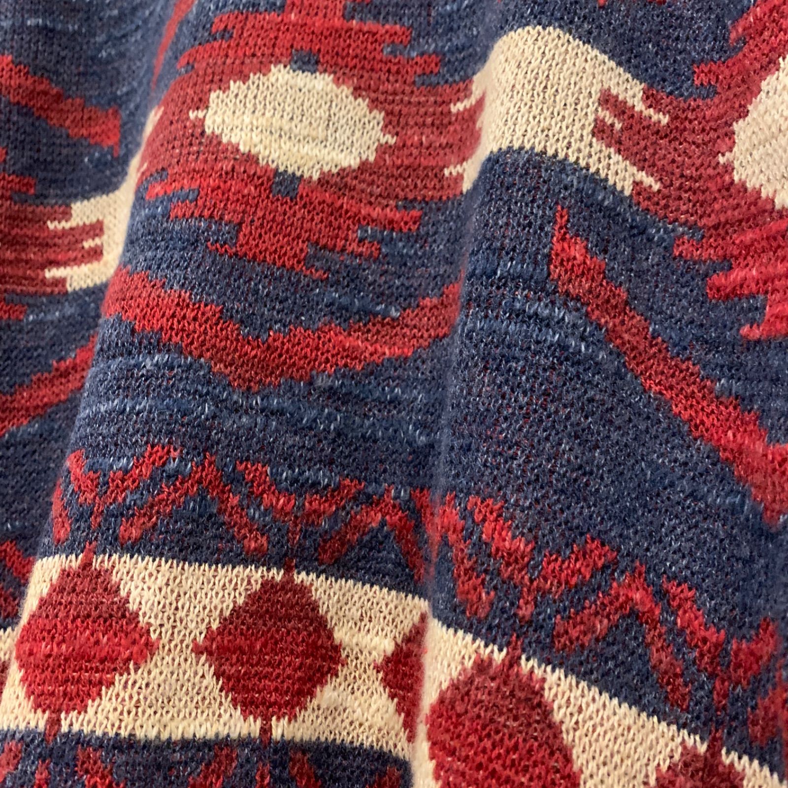 DENIM&SUPPLY RALPH LAUREN ネイティブ柄カーディガン ショールカラー