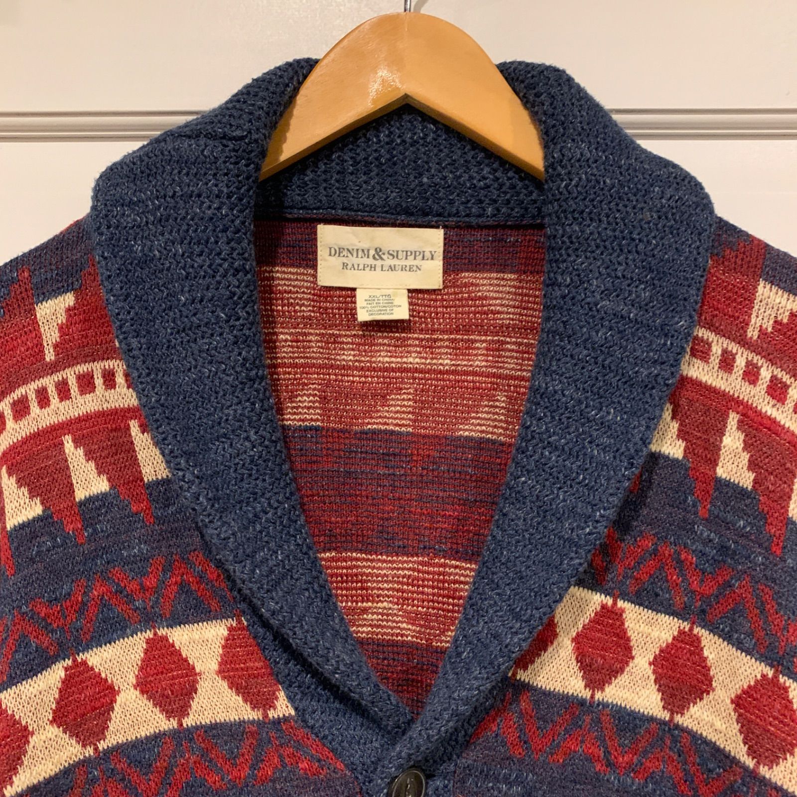 激レア デニム&サプライ ラルフローレン ネイティブ柄 ショール襟 カーディガン DENIM＆SUPPLY RALPH LAUREN】【ネイティブ柄】デニムアンドサプライ