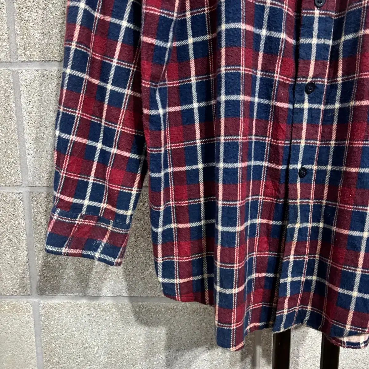 EN フランネル シャツ チェック柄 L-XL(ns140 シャツ