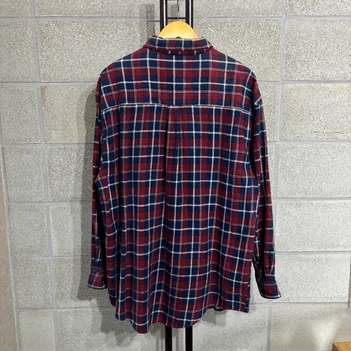 EN フランネル シャツ チェック柄 L-XL(ns140 シャツ