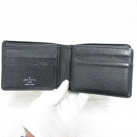 内側極美品✨ ルイヴィトン タイガ ポルトビエ 3ヴォレ 二つ折り財布 ブラック 楽天市場】【財布】LOUIS VUITTON ルイ ヴィトン タイガ ポルト ビエ 3