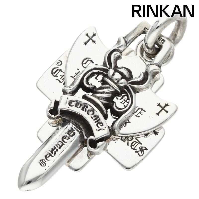 クロムハーツ OLD スリートリンケッツ シルバーネックレストップ メンズ