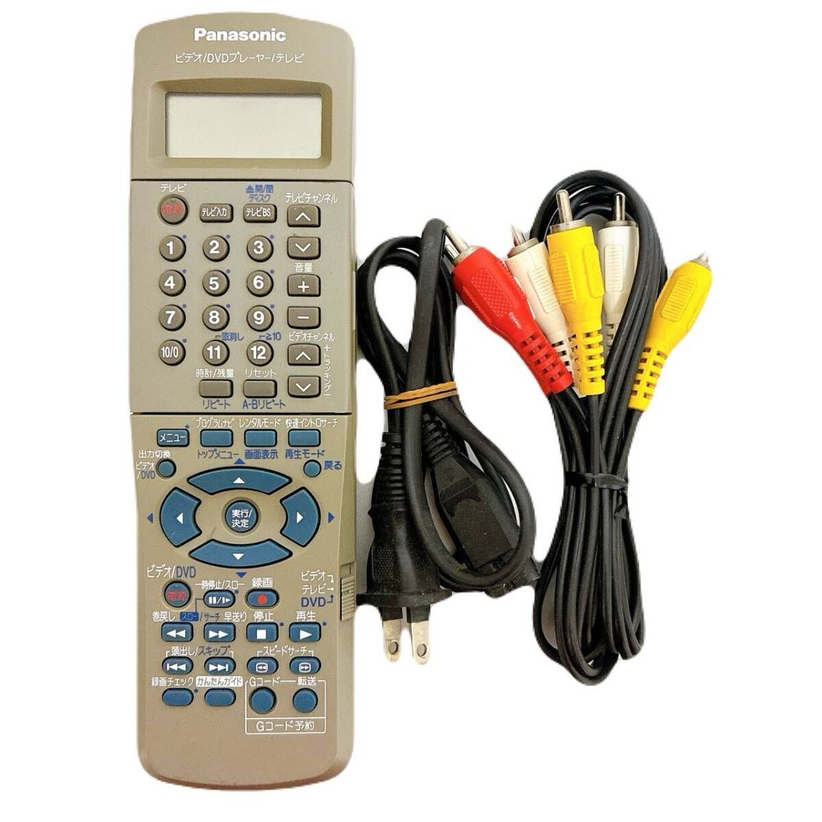 整備品 Panasonic パナソニック ビデオ一体型DVDプレーヤー NV VP 310 T リモコン付 ケーブル付