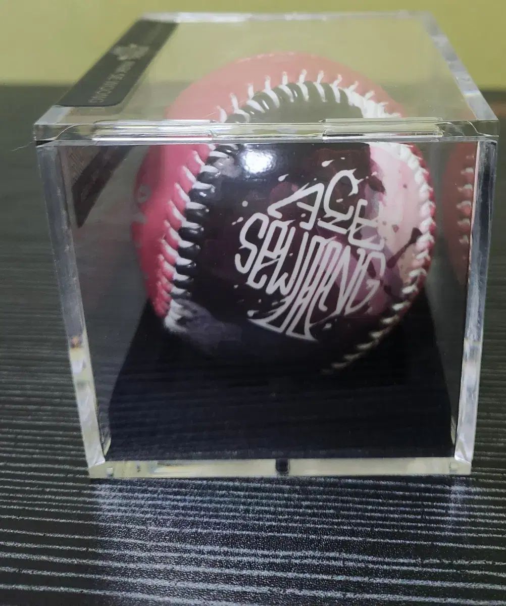  KBO サイン入りボール ロッテ 朴世雄 AXAP 2019 イラストボール 記念グッズ 野球