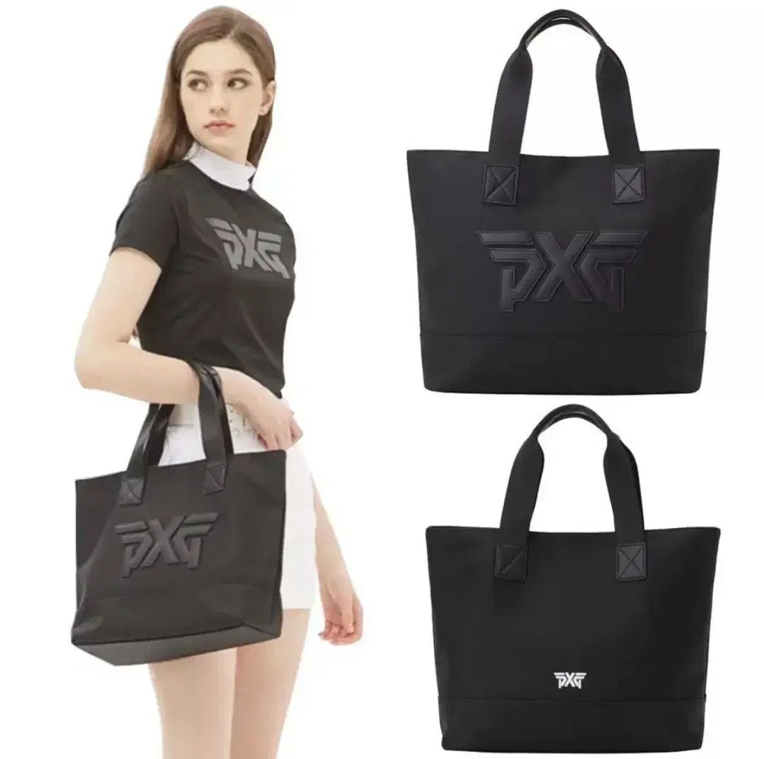 PXG ブラック トートバッグ ゴルフ バッグ 大きめサイズ - メルカリ