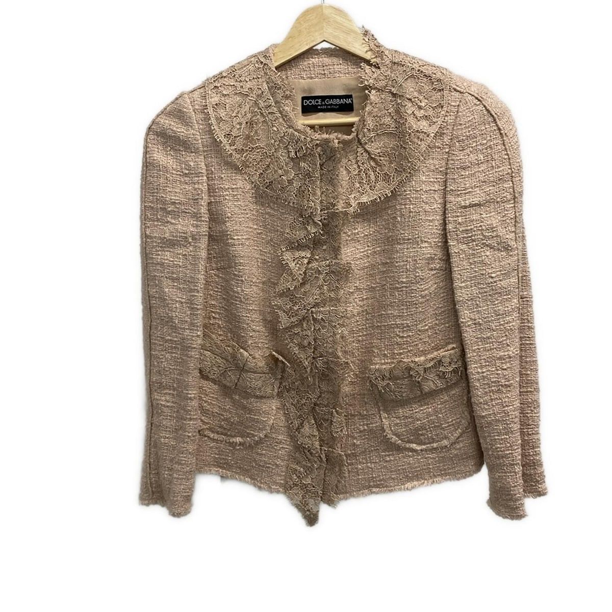 DOLCE&GABBANA ドルチェアンドガッバーナ ツイード ジャケット DOLCE&GABBANA(ドルチェアンドガッバーナ) ジャケット サイズ38 S