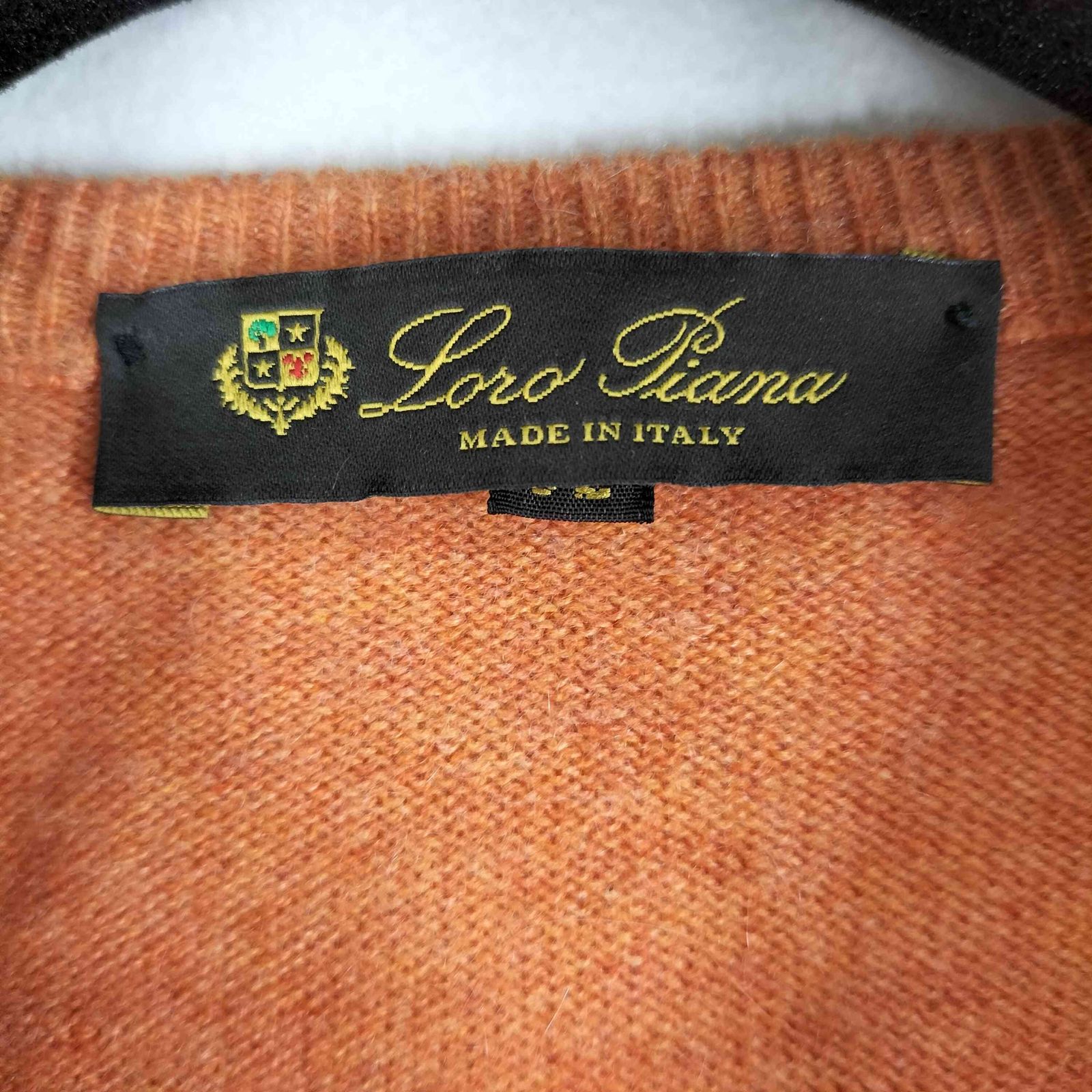 Loro Piana(ロロピアーナ) イタリア製 カシミヤ100% Vネック ニット メンズ  52【中古】【ブランド古着バズストア】 ロロピアーナ Loro Piana イタリア製 カシミヤ100% Vネック ニット