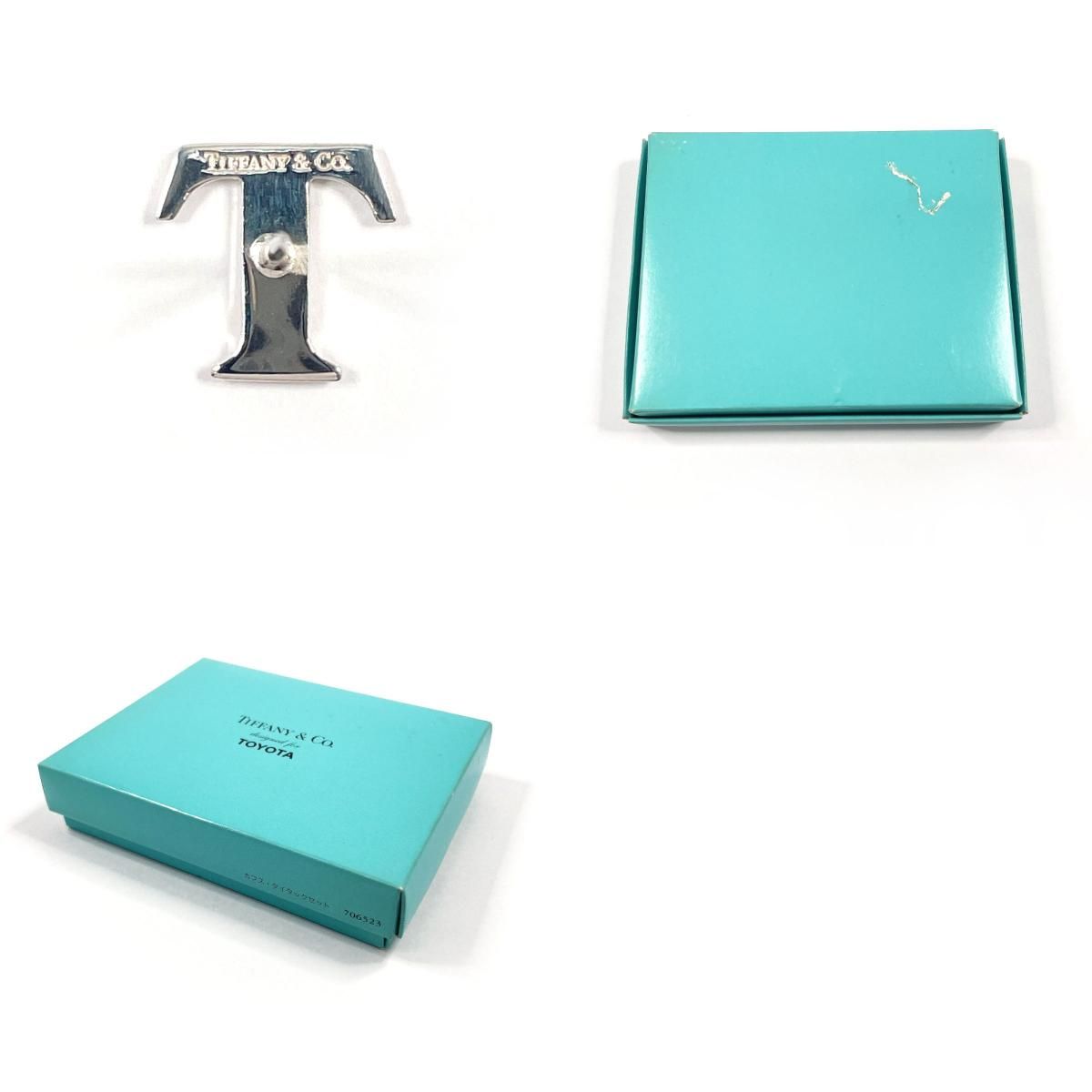 ティファニー カフス トヨタコラボ カフス タイタック セット シルバー