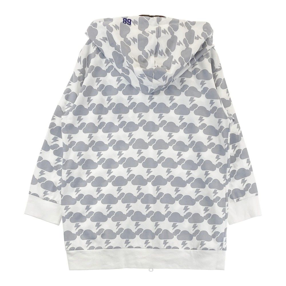 サイズ：1 PEARLY GATES パーリーゲイツ 七分袖 ジップパーカー 総柄