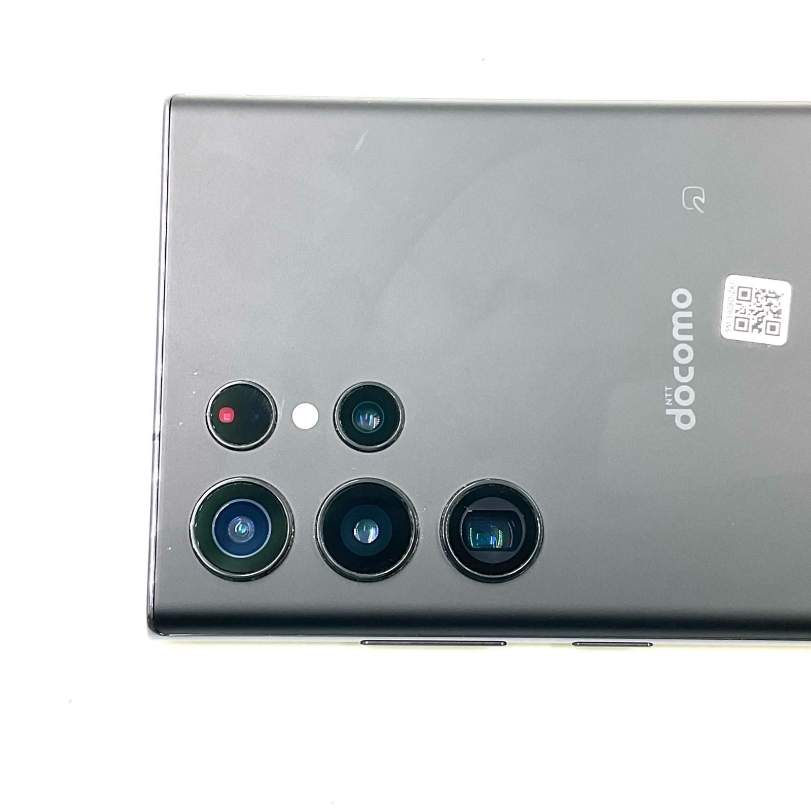 SAMSUNG Galaxy S22 Ultra 256GB ブラック docomo SIMフリー 白ロム 美