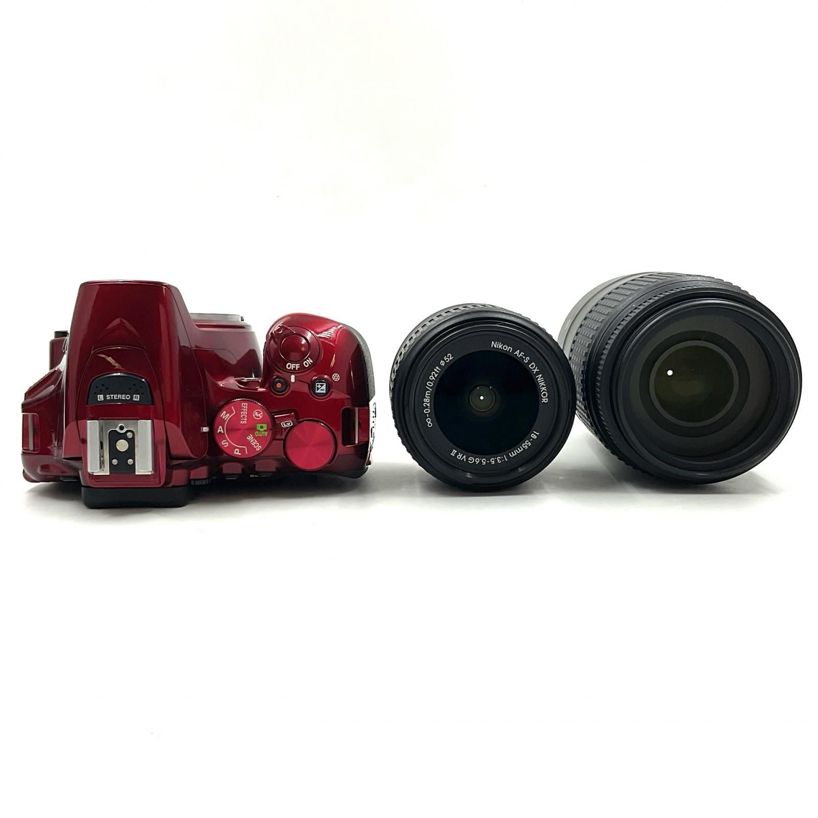 全額返金保証】【最速発送】Nikon デジタル一眼 D5500 ダブルズーム