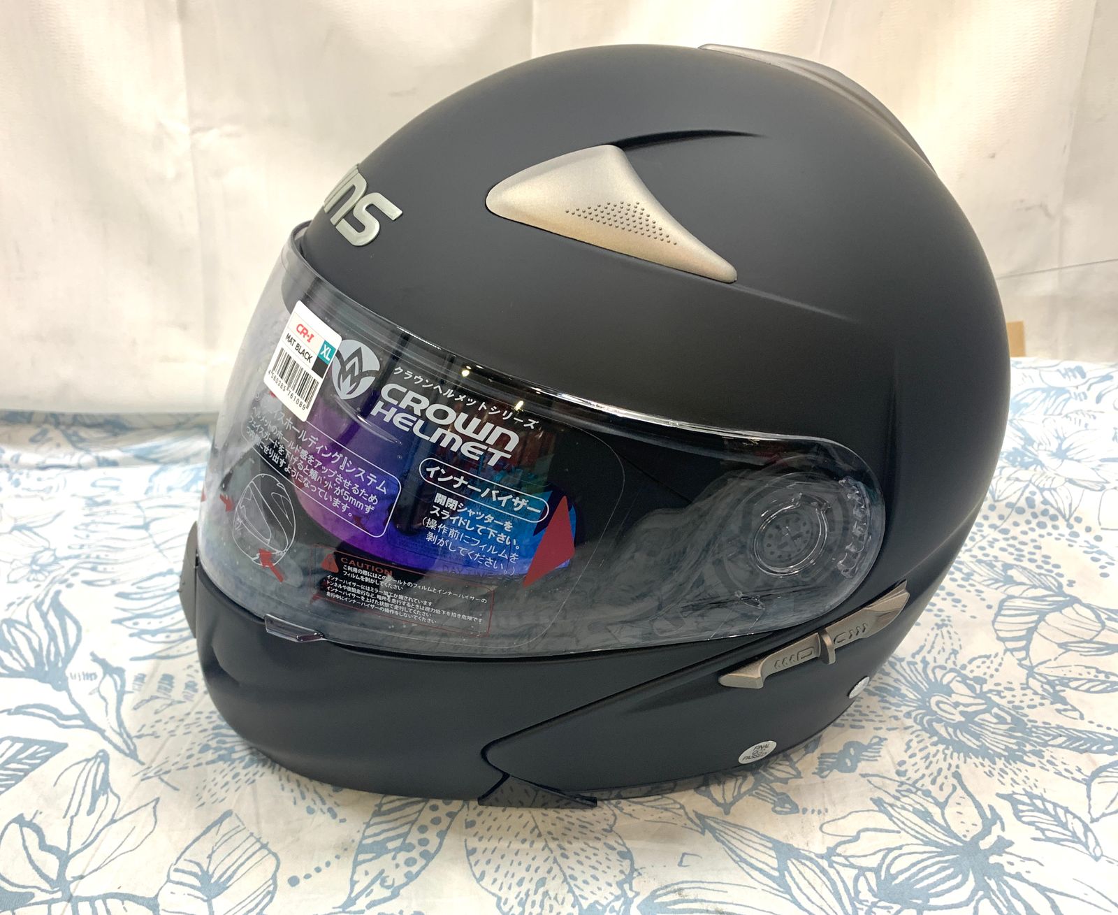 開封済・未使用品】wins CR-I ヘルメット マットブラック システム XL