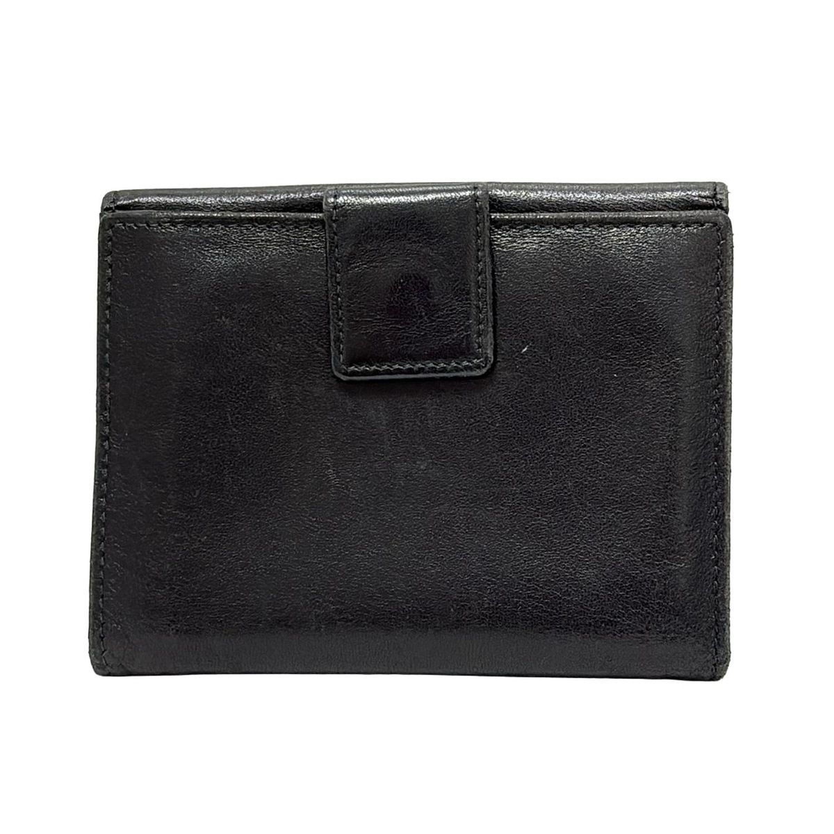 PRADA ・折財布wホック プラダ PRADA Wホック財布 - レザー 黒 財布 