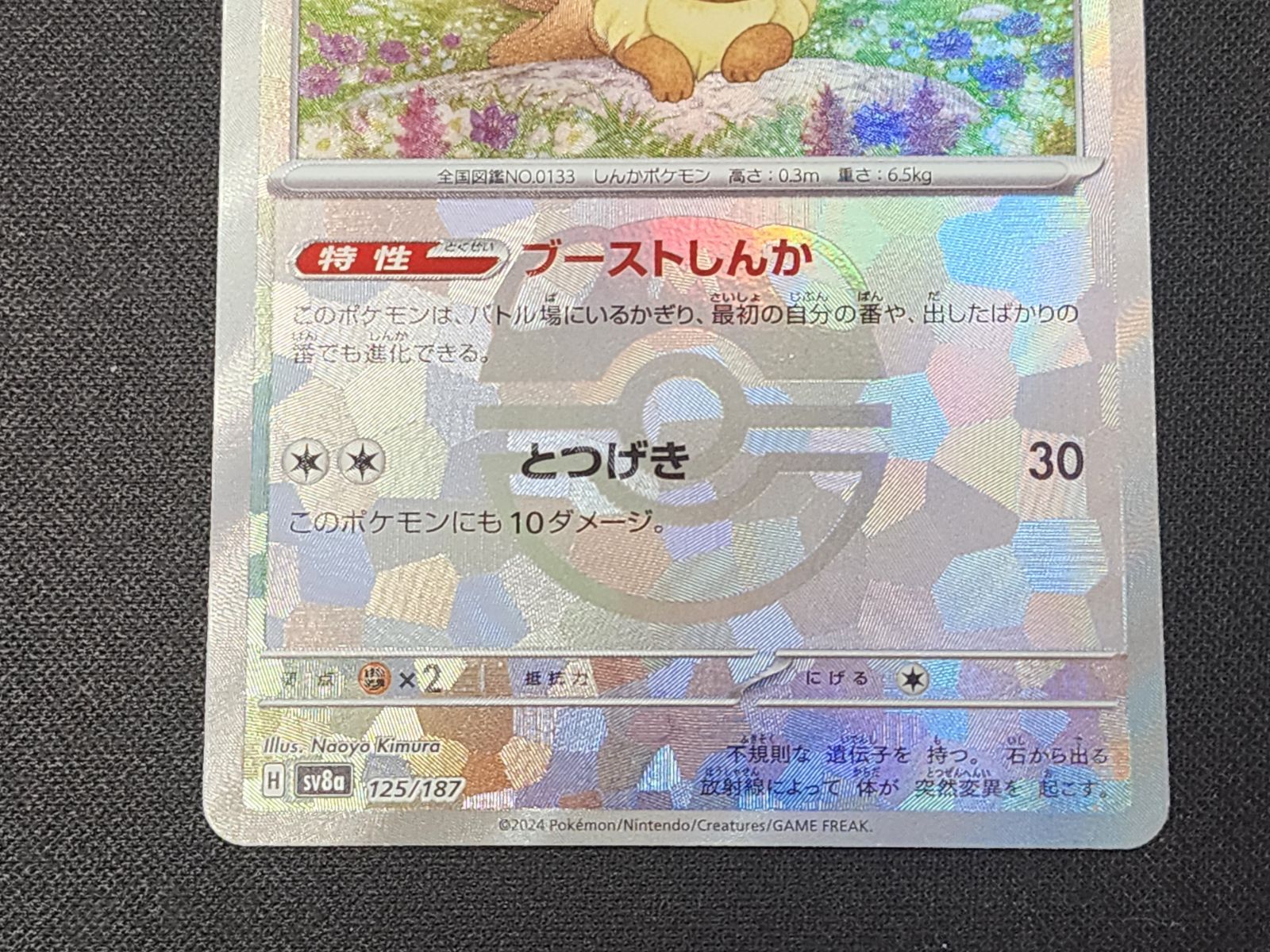 PC ポケモンカード イーブイ 125/187 SV8a マスターボール柄 2枚セット