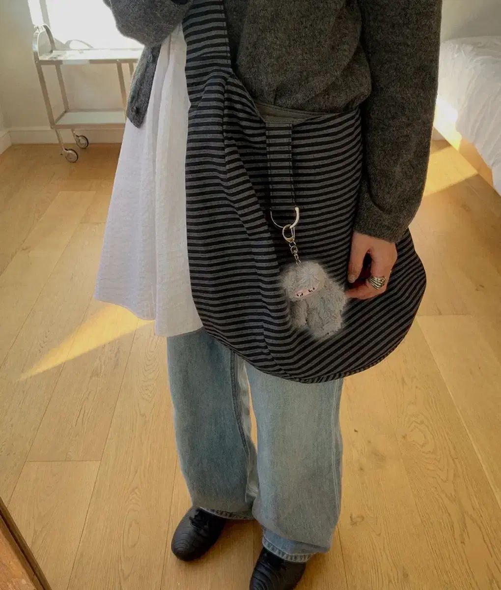 イッチャライフ リバーシブル ストライプ バッグ