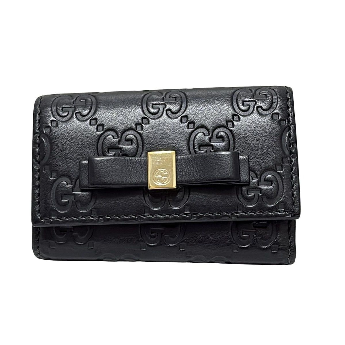 GUCCI(グッチ) キーケース ボウイ 388682 黒 6連フック レザー - メルカリ