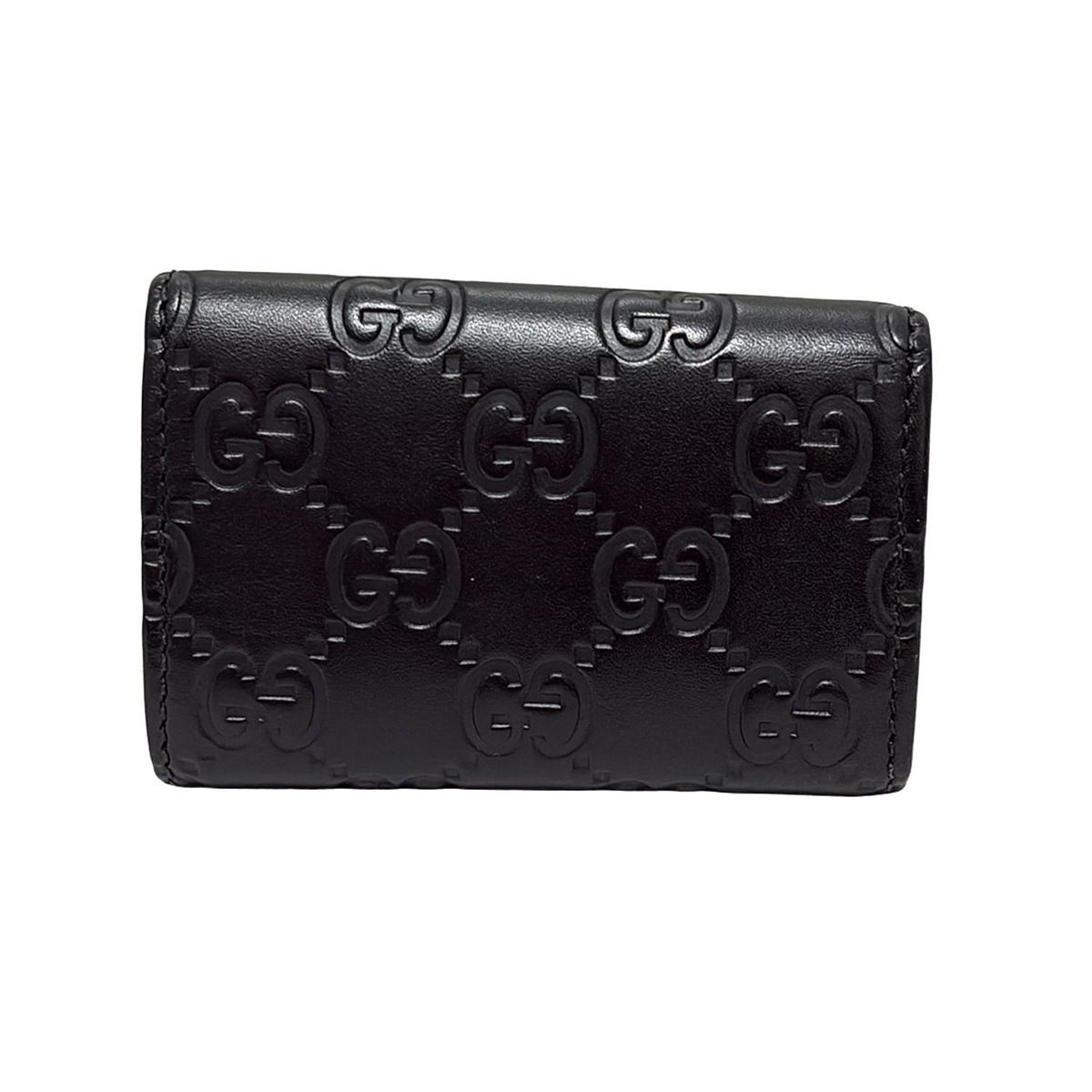 GUCCI グッチ キーケース ボウイ 388682 黒 6連フック レザー