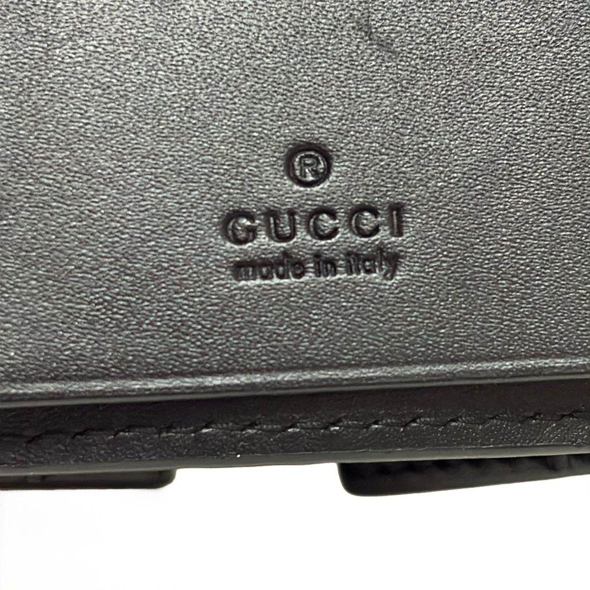 GUCCI(グッチ) キーケース ボウイ 388682 黒 6連フック レザー - メルカリ