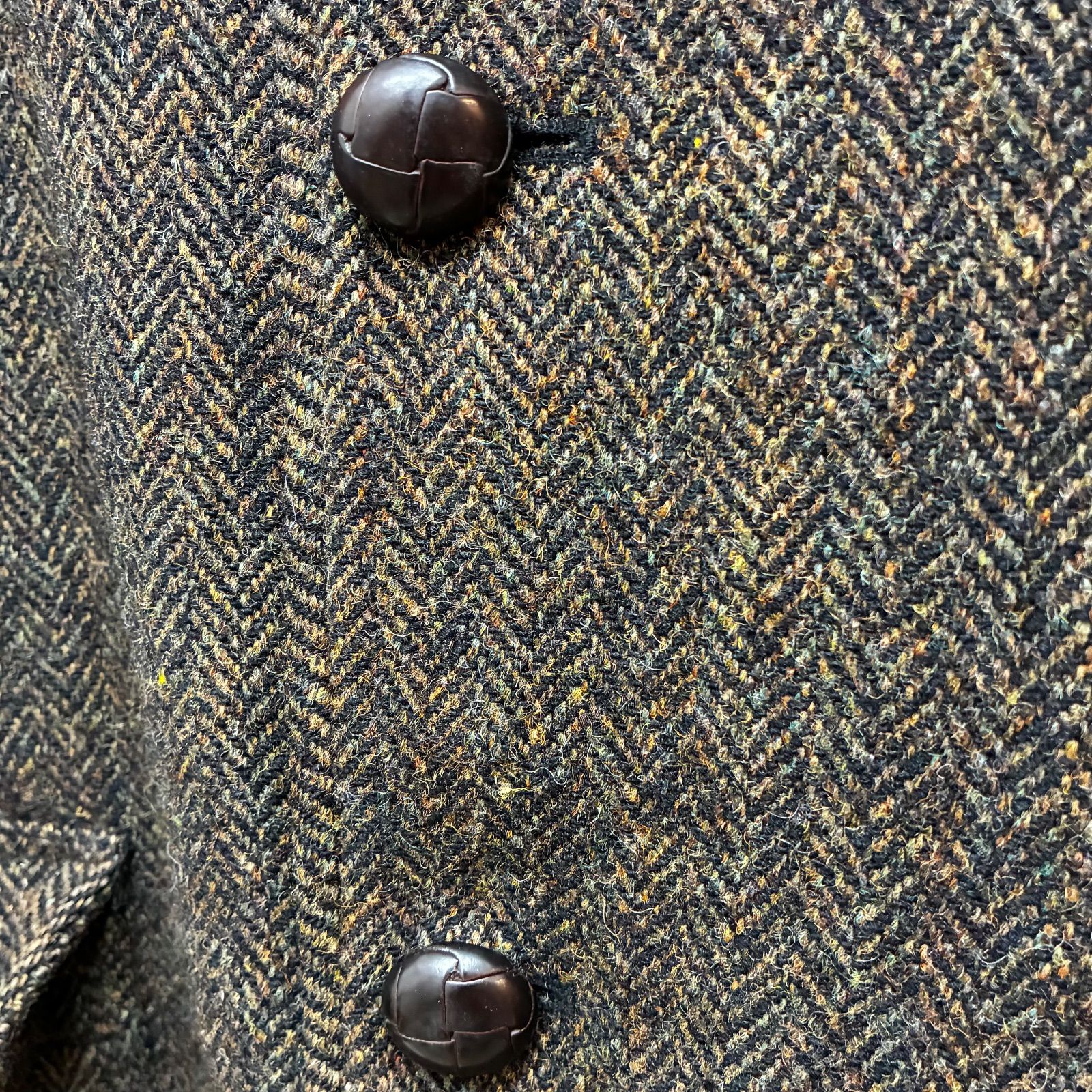 ハリスツイード×オクトパスアーミー チェスターコート Lサイズ 裏ボア