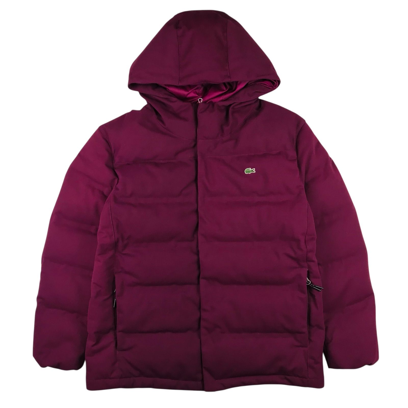 美品☆LACOSTE・ラコステ メンズ ブランドアイコンワニワッペン フード 