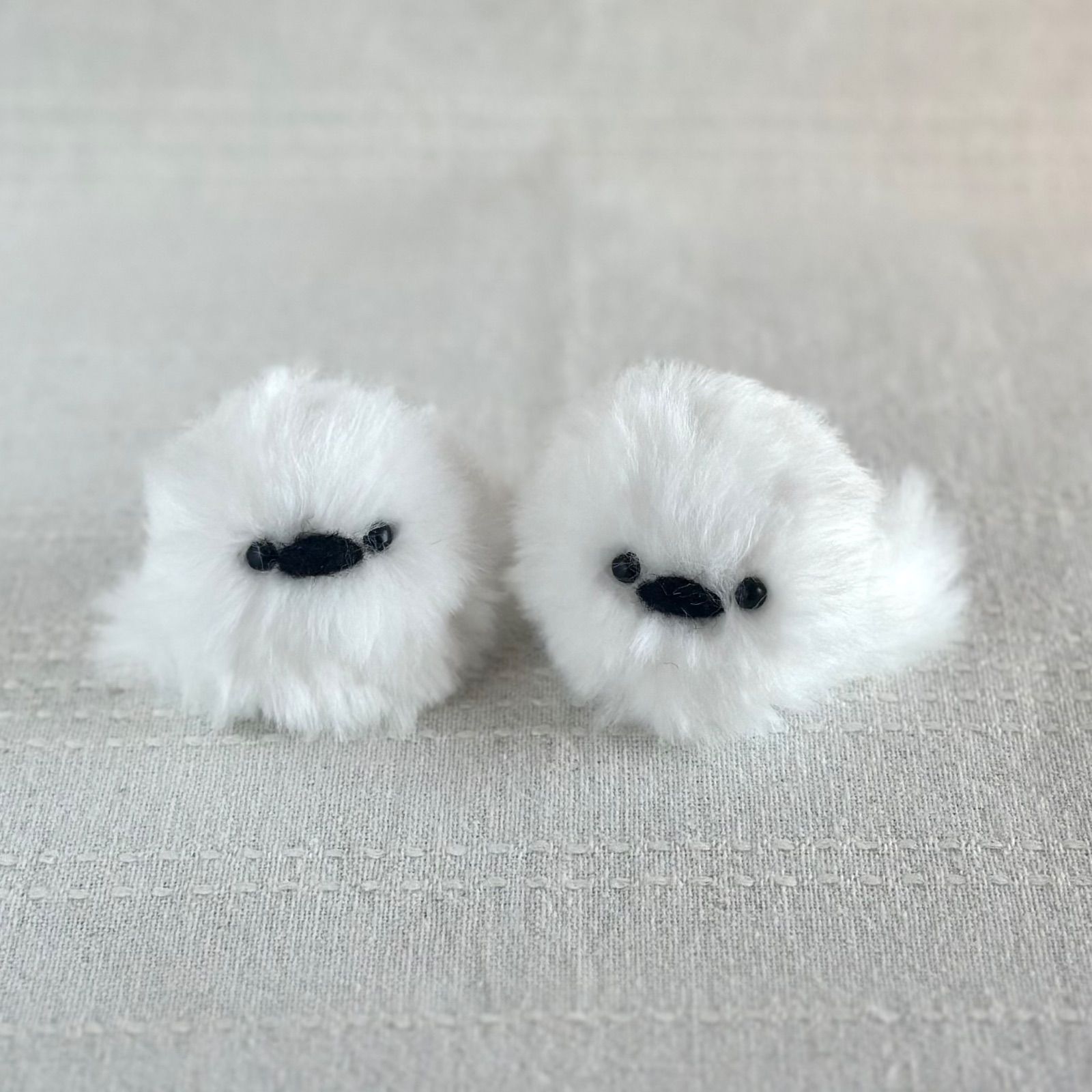 シマエナガ✳︎雪の妖精✳︎ふわふわモールドール - メルカリ