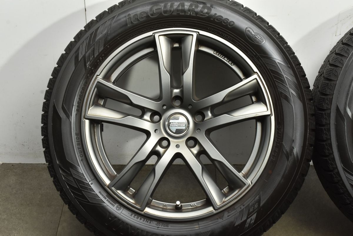  バリ溝 ケレナーズ Jr E 5 17 in 7 J 52 PCD 112 ヨコハマ アイスガード iG 60 225 55 R BMW X 1 スタッドレス 交換用 17インチ タイヤ ホイールセット