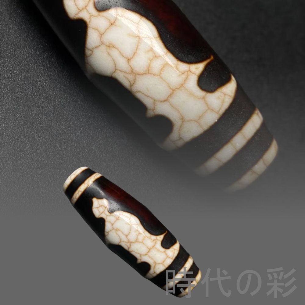 中国古美術『老料・観音天珠』瑪瑙・開片あり・至純天珠・仏教・護符