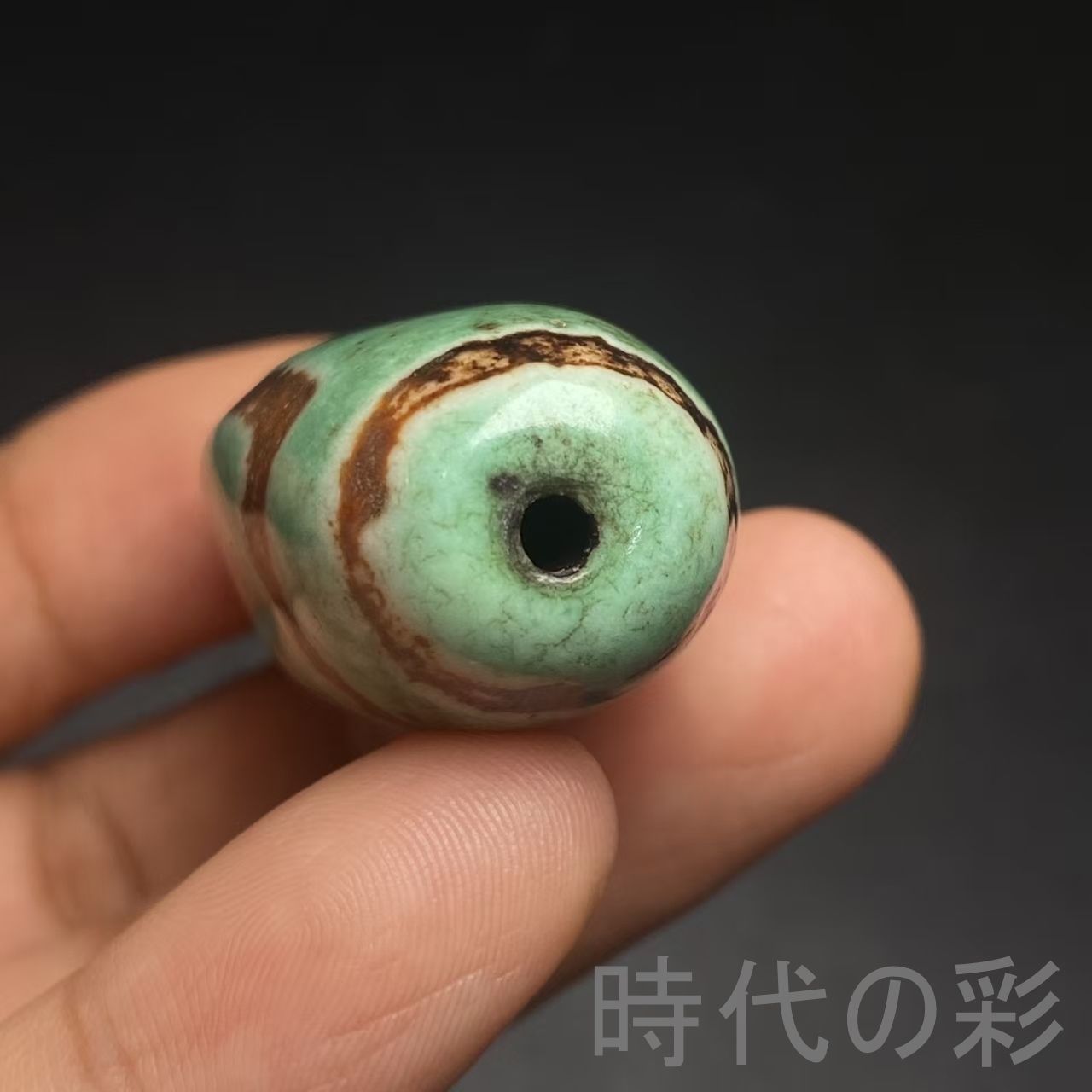 中国古美術『老料・菩提樹天珠』瑪瑙・至純天珠・仏教護符・開運・安定