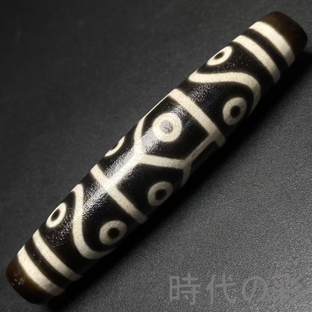 アンティーク 天然瑪瑙天珠 中国古美術『老料・十四眼天珠』瑪瑙・至純天珠・財運向上・強運・開運