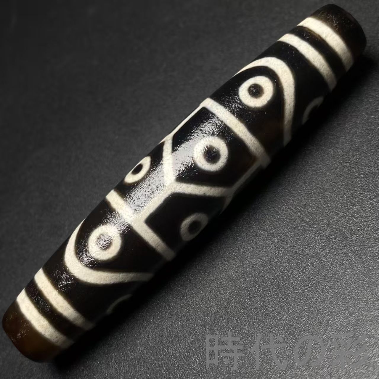 中国古美術『老料・十四眼天珠』瑪瑙・至純天珠・財運向上・強運・開運