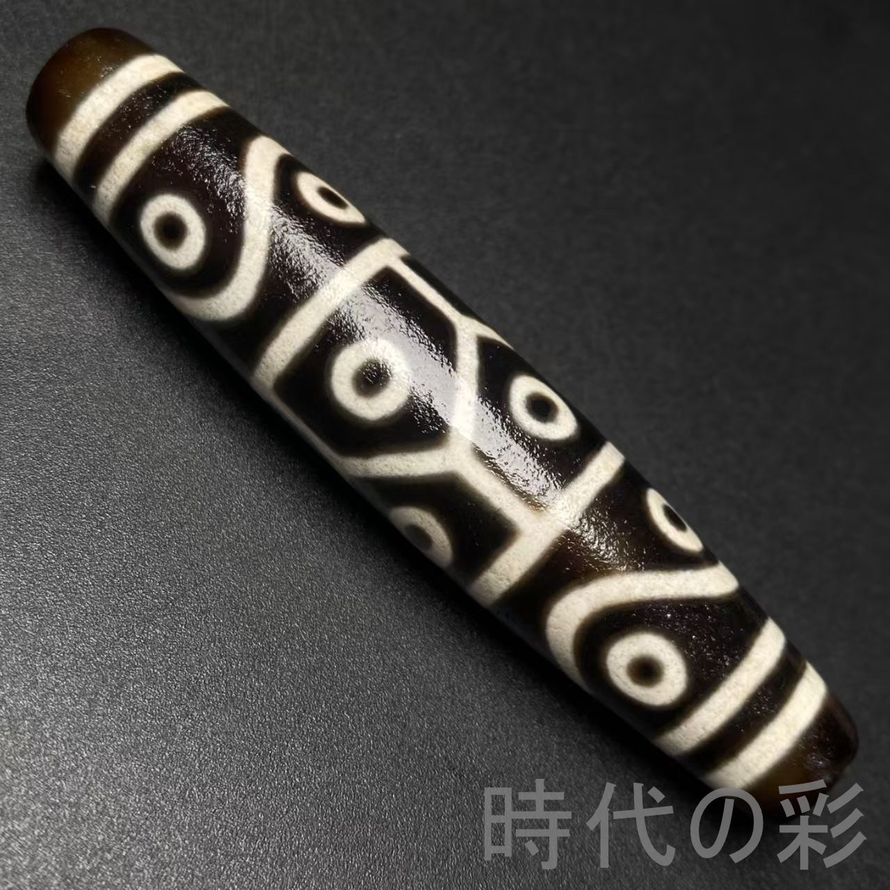 中国古美術『老料・十四眼天珠』瑪瑙・至純天珠・財運向上・強運・開運