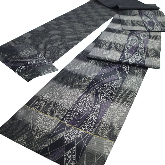 新古品】 袋帯 未使用 正絹 京都 西陣 となみ織物 となみ帯 天平黄櫨染