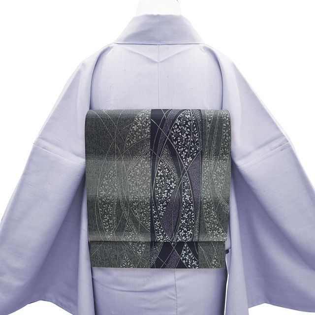 新古品】 袋帯 未使用 正絹 京都 西陣 となみ織物 となみ帯 天平黄櫨染