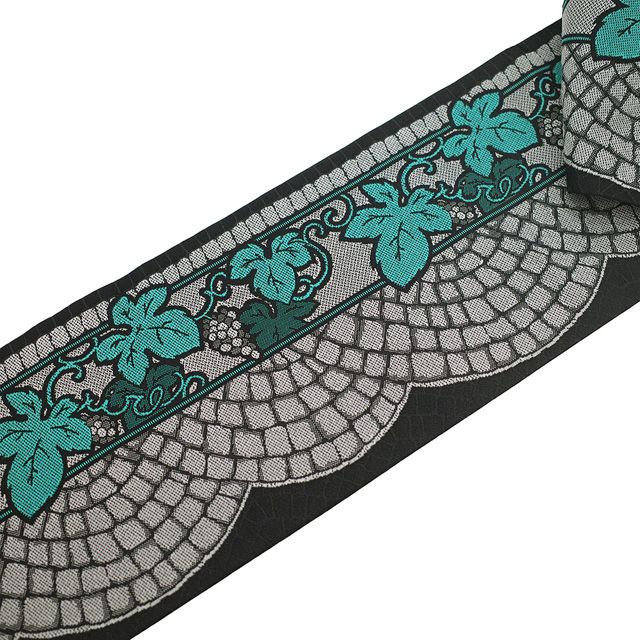 カ*ピ様 長尺 名古屋帯 正絹 格子 ターコイズグリーン 九寸 U-9743 カ*ピ様 長尺 名古屋帯 正絹 格子 ターコイズグリーン 九寸 U-9743