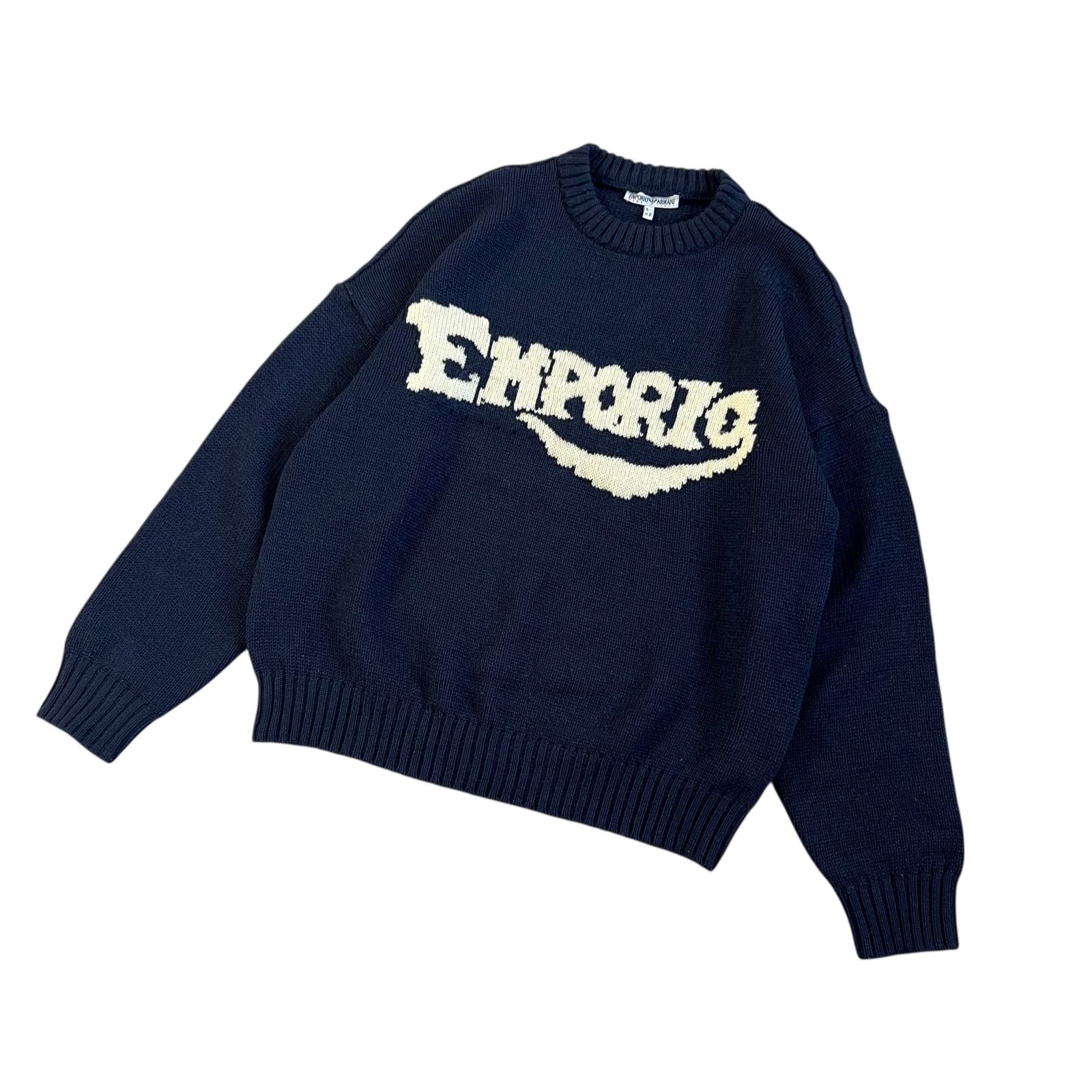 EMPORIO ARMANI / エンポリオアルマーニ 90's ウール100% ロゴニット